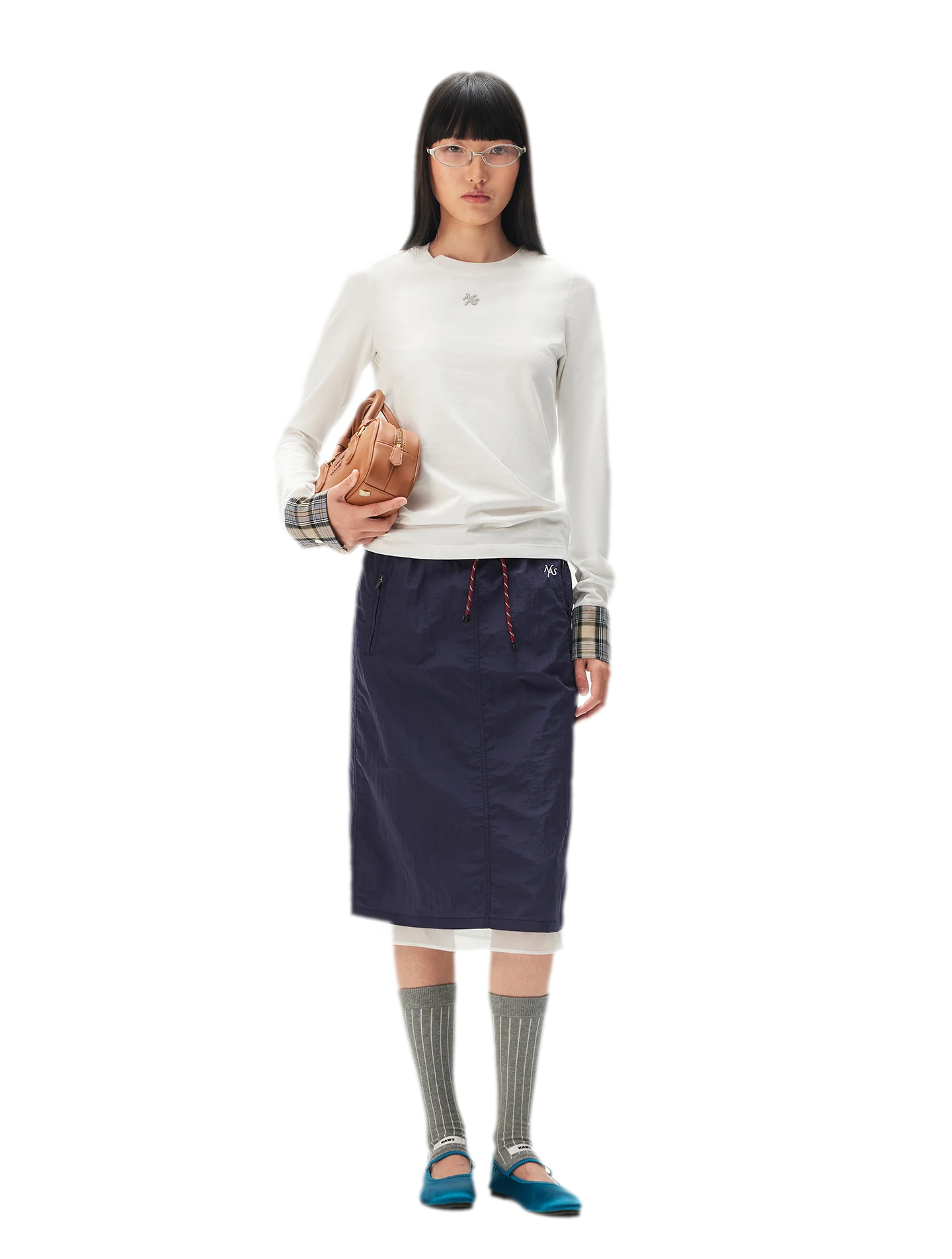Embroidered Patch Long Sleeve Tee