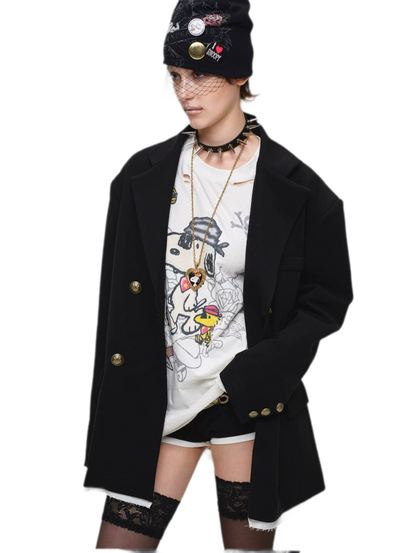 Oversized Faux Layer Blazer