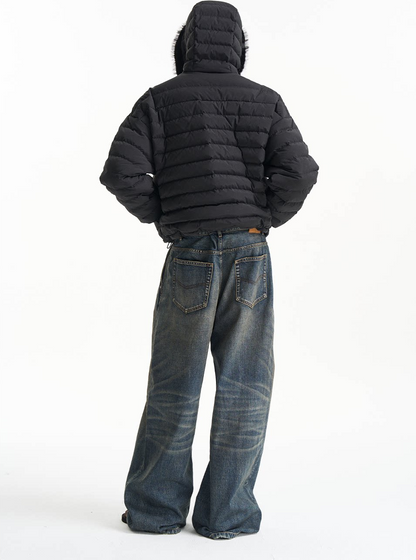 Quilted Boxy Down Jacket