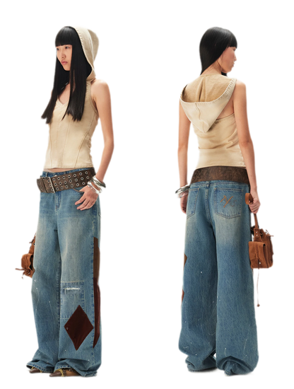 Washed Hooded Vest