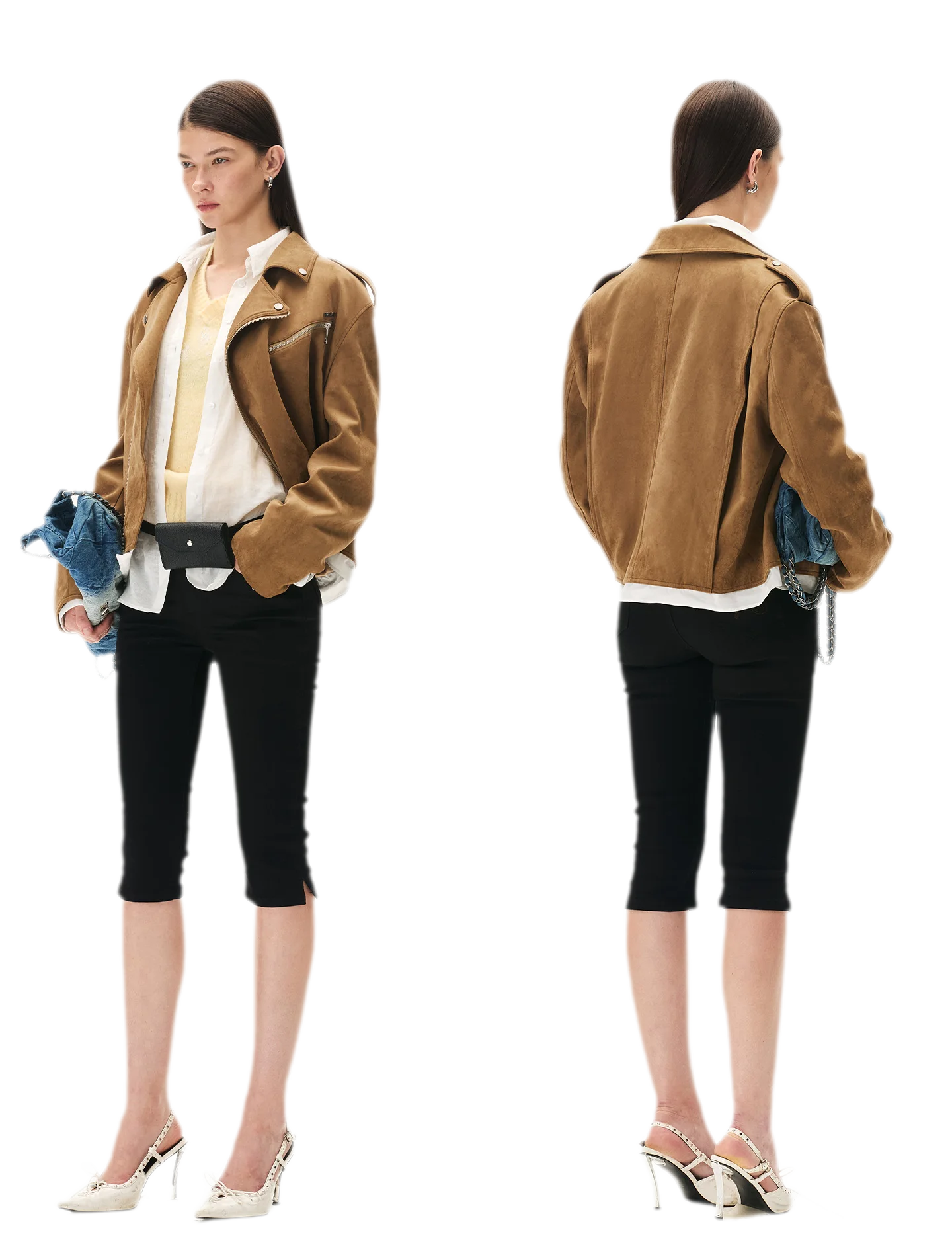 Suede Velvet Relaxed Jacket