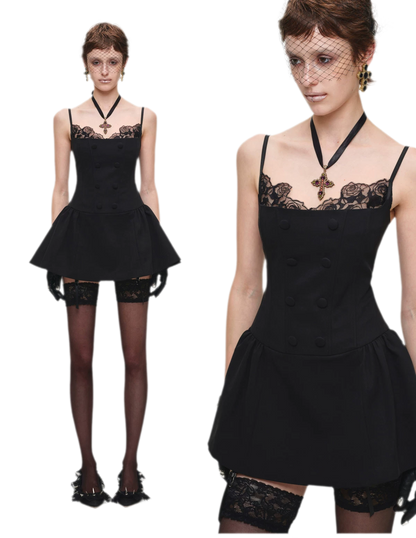 Lace Boned Cami Dress