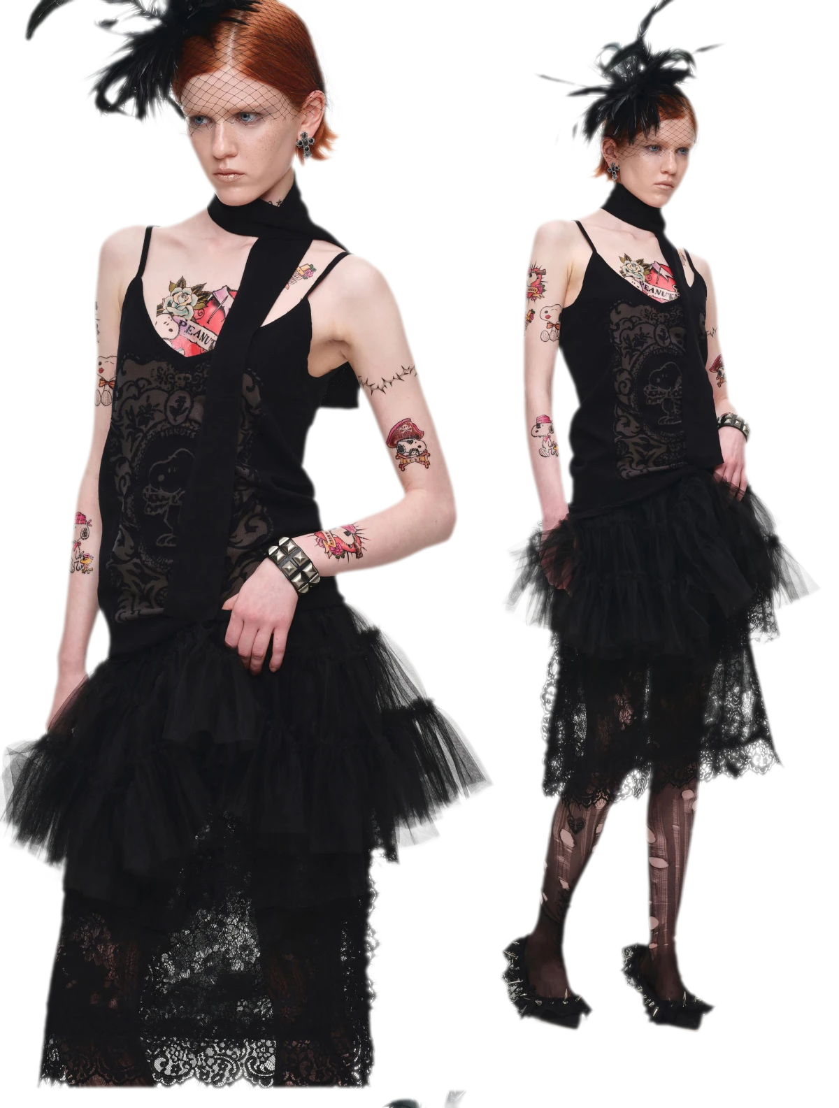 Burnout Graphic V-Neck Camisole