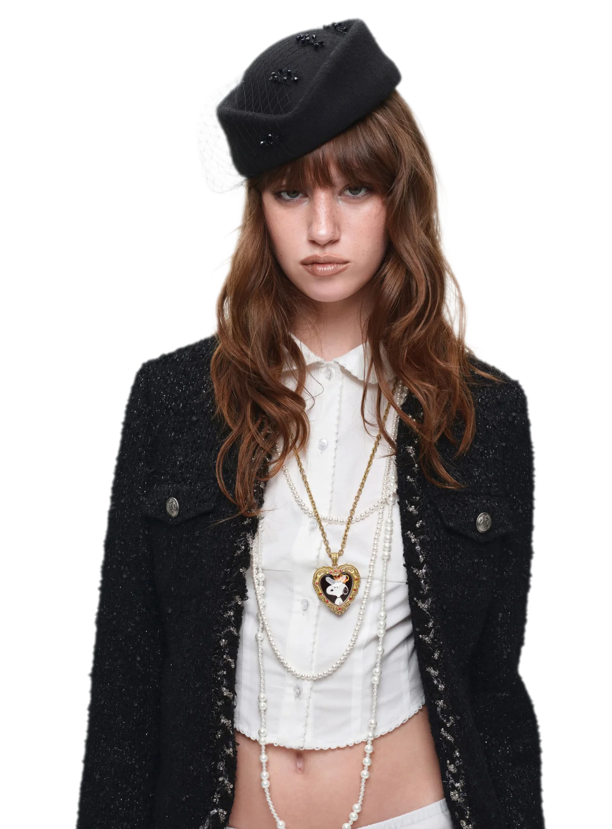 Embroidered Peter Pan Collar Shirt