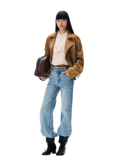 Cashmere Cowl-Neck Flared-Sleeve Knit Top