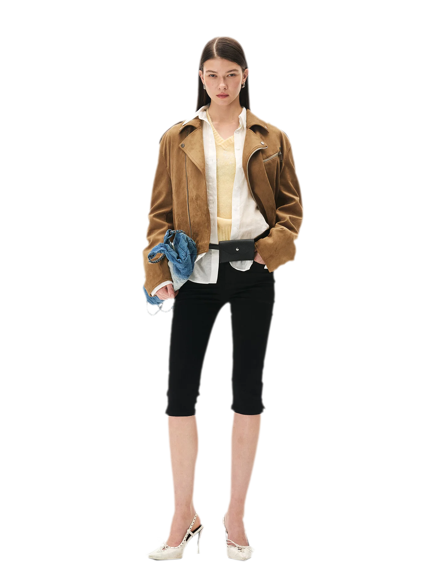 Suede Velvet Relaxed Jacket