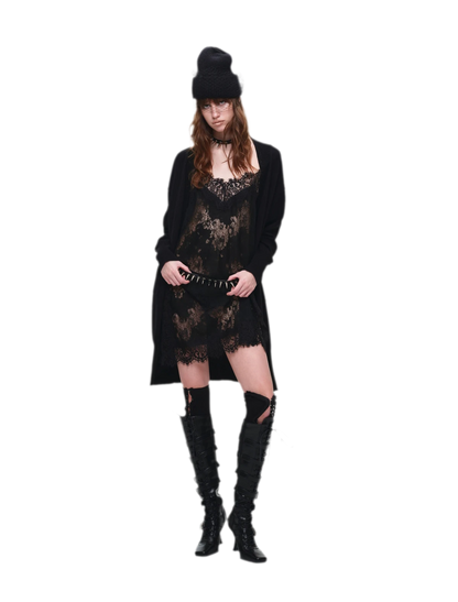 Burnout Frame Knit Cardigan