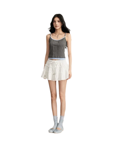Colorblock Cable Knit Camisole