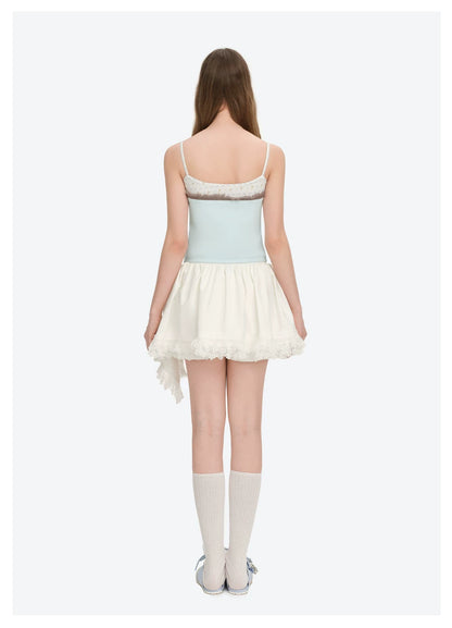 Two-Layer Tassel Camisole Vest