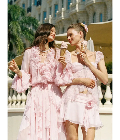 Lace Ruffle Dress