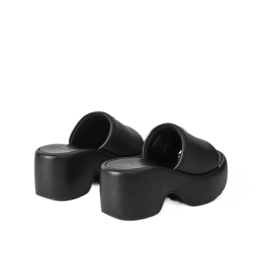 Leather High Heel Sandals
