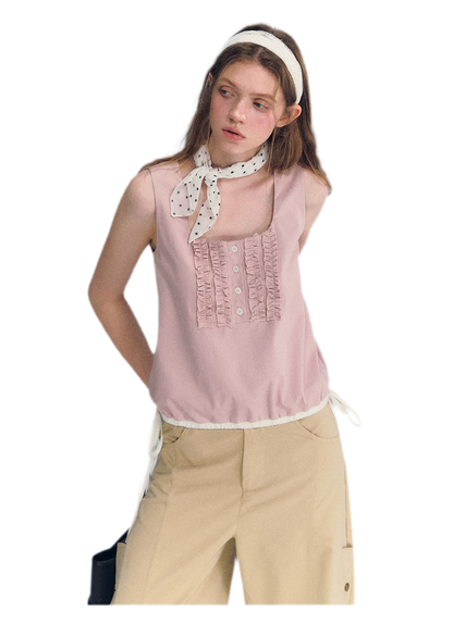 Ruffled Hem Tank