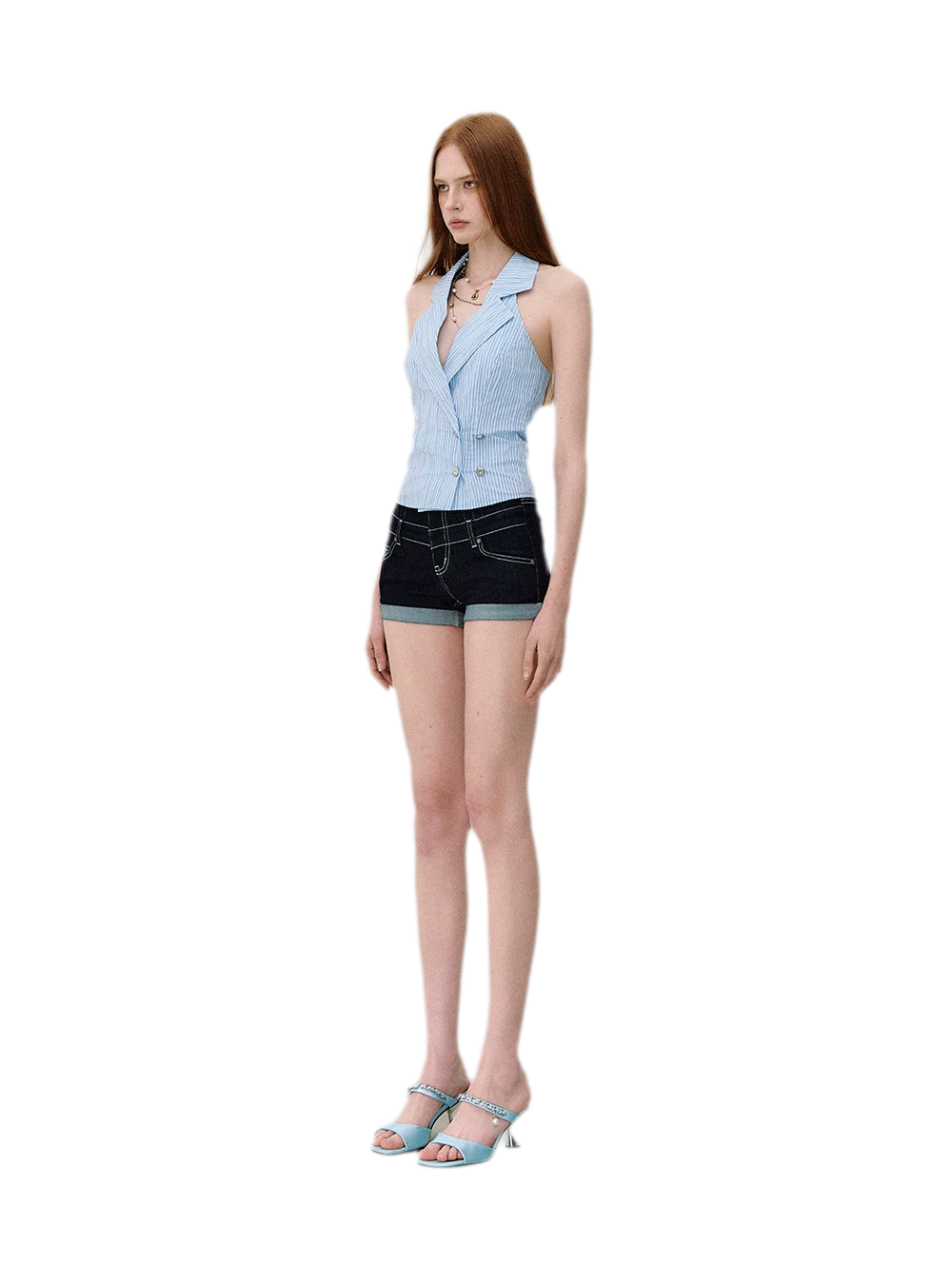 Striped Halter Vest