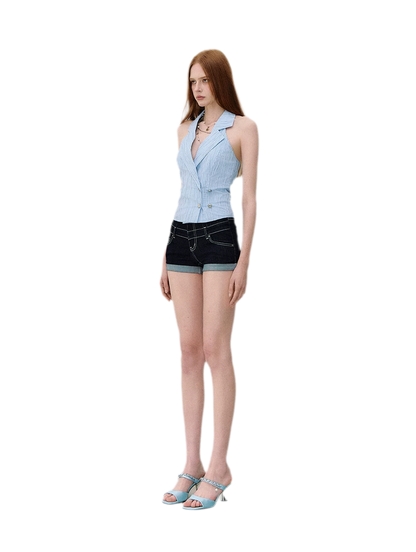 Striped Halter Vest