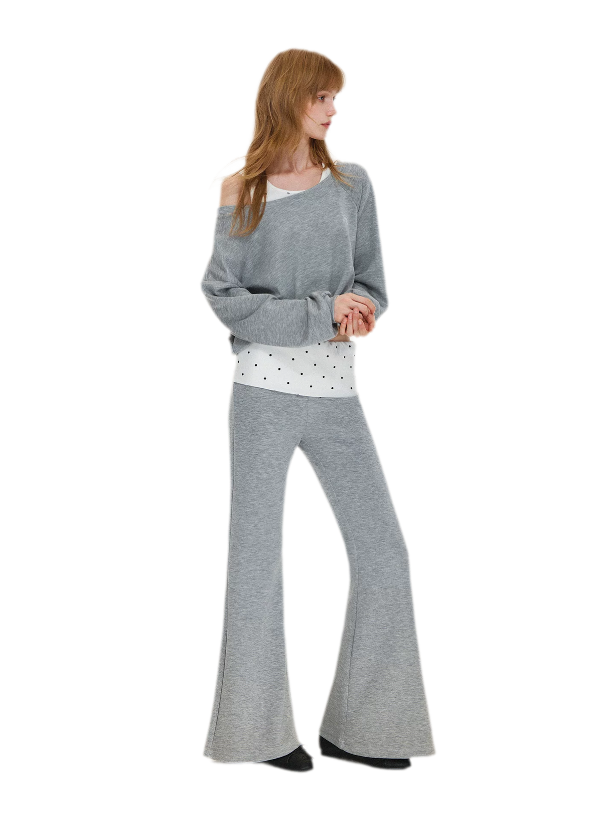 Polka Dot Asymmetrical Layered Set