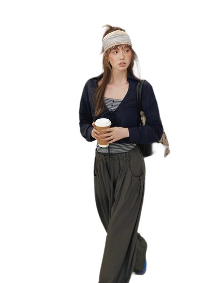 Drawstring Bubble Pants