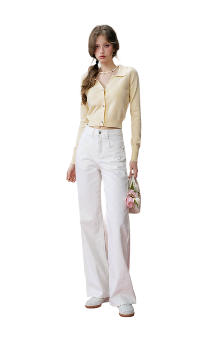 High-Waist Wide-Leg Jeans