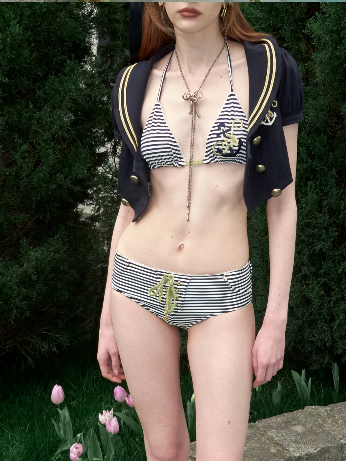 Navy Style Three-Piece Set