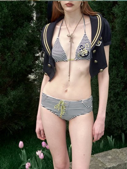 Navy Style Three-Piece Set