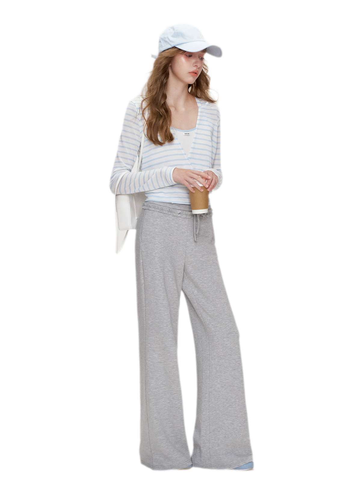 Soft Cotton Wide-Leg Trousers