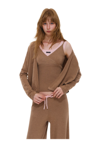 Wool-Blend Layered Knit Set