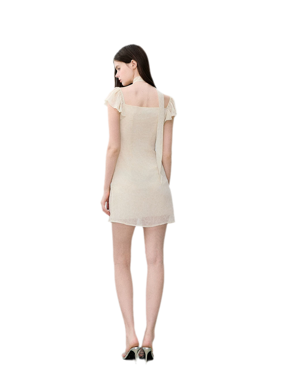 Dyed Snow Yarn Elegant Dress