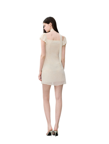 Dyed Snow Yarn Elegant Dress