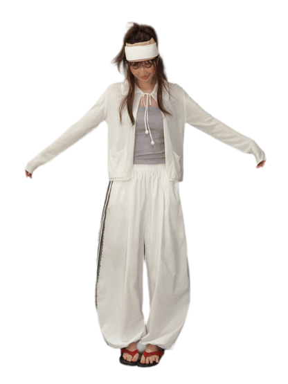 Tie-Front Knit Cardigan