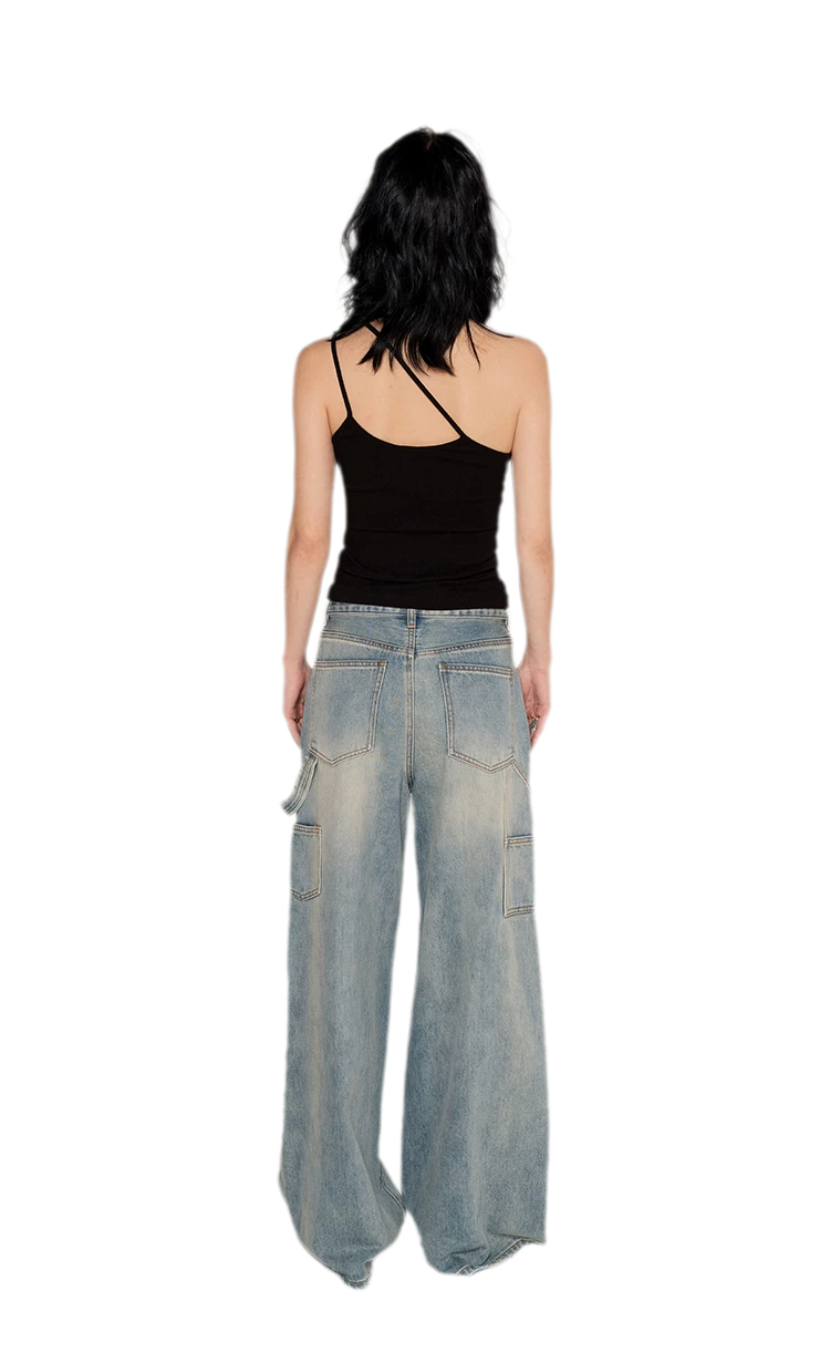 Strap Asymmetric Knit Cami