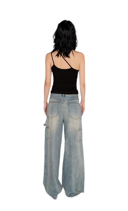 Strap Asymmetric Knit Cami