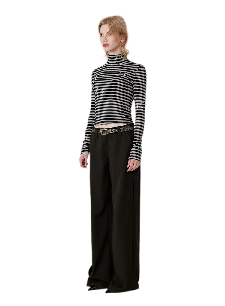 Soft Structured Wide-Leg Trousers