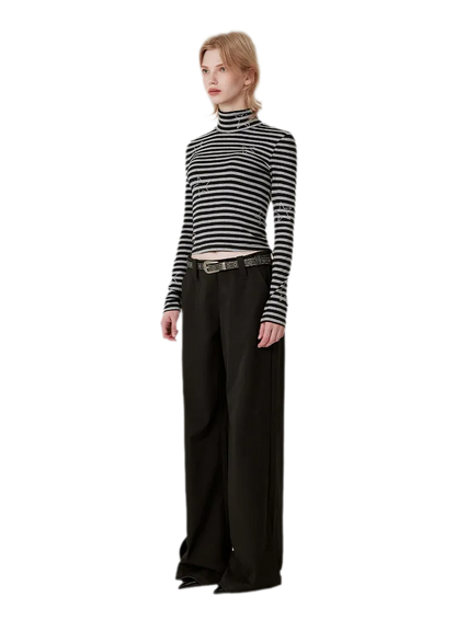 Soft Structured Wide-Leg Trousers