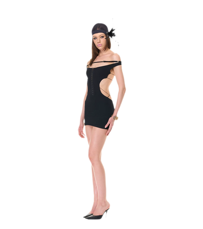 Back Lace Knit Dress