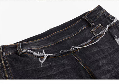 Skinny Grunge Flare Jeans