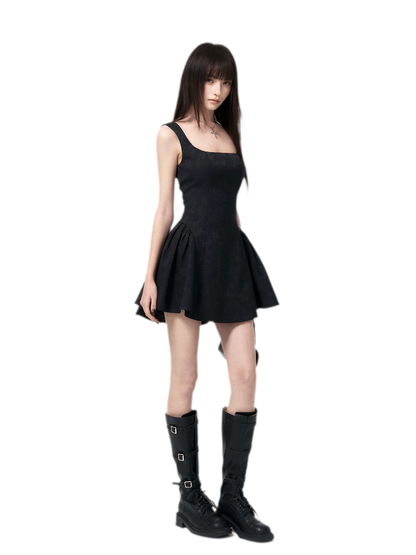 Jacquard Puff Mini Dress