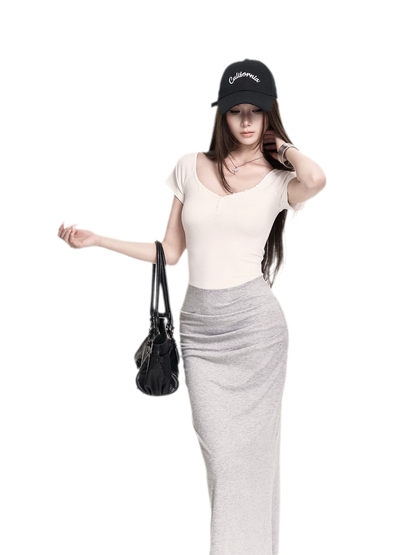 Sweetheart Ruched Maxi Dress