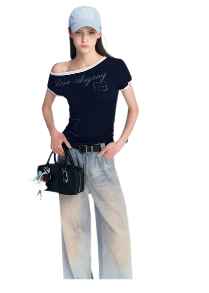 Lyocell Off-Shoulder Tee