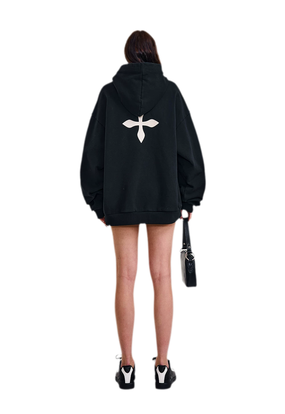 Cross Statue Oversized Hoodie