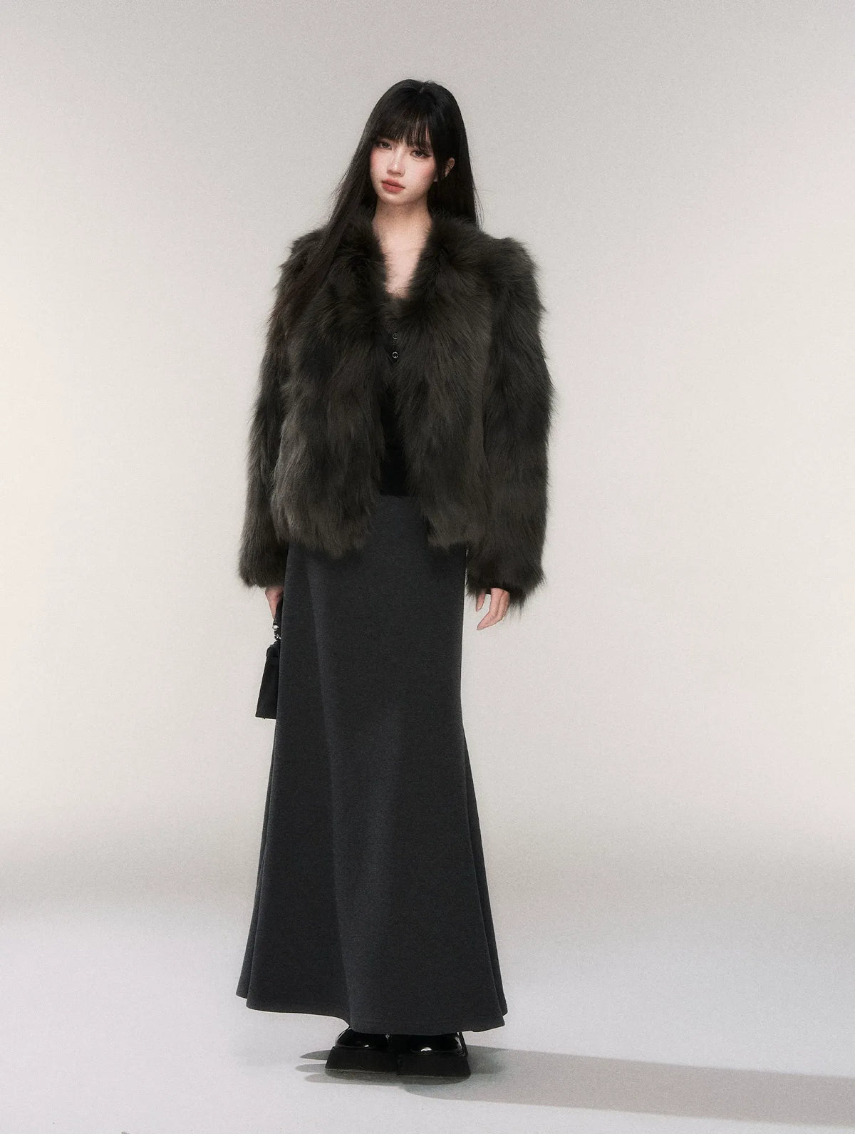 Crown-Grade Fox Fur Jacket