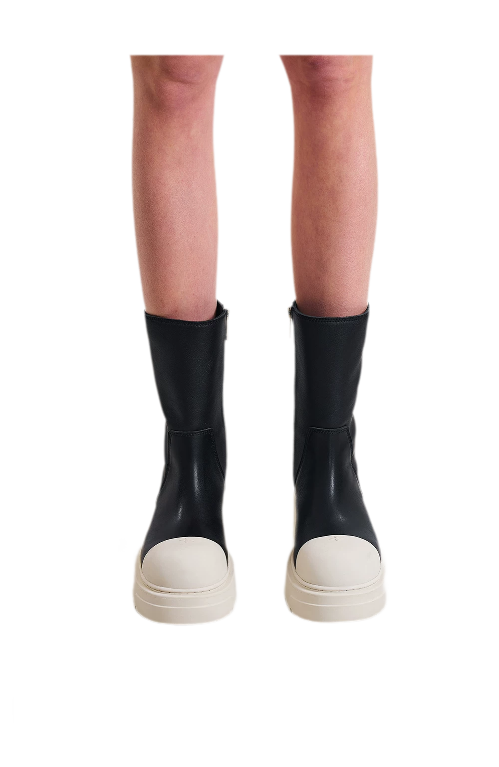 Mid-Calf Leather Boots