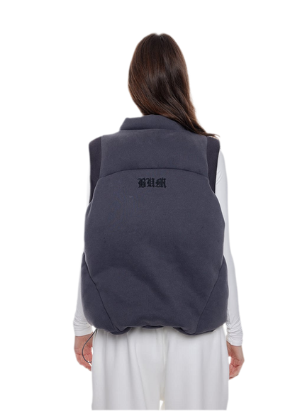 Fur Trim Hooded Vest