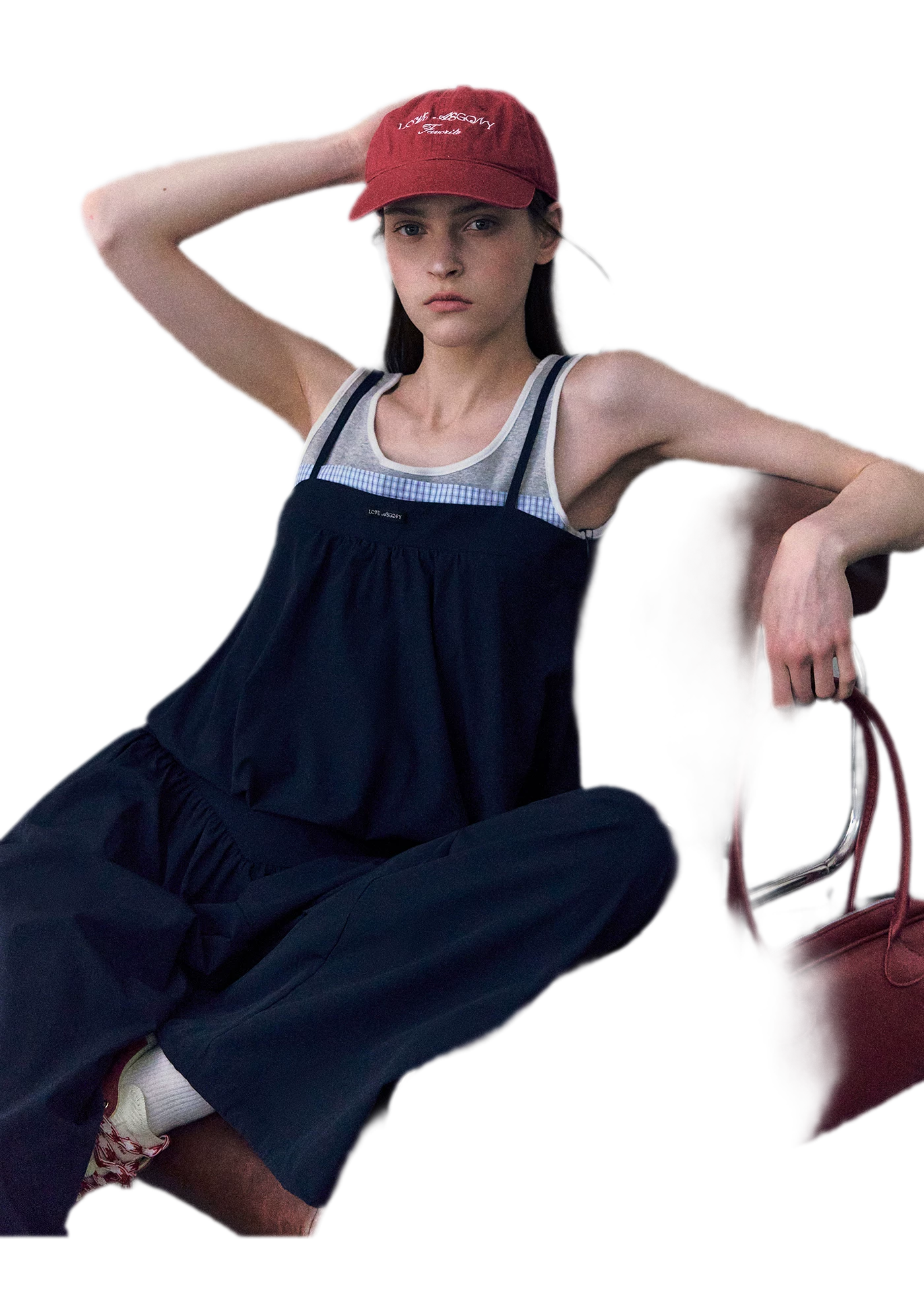Contrast Faux Layered Set