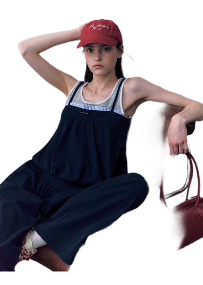 Contrast Faux Layered Set