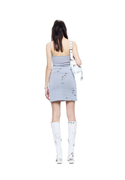 Lace Splicing Sleeveless Dress