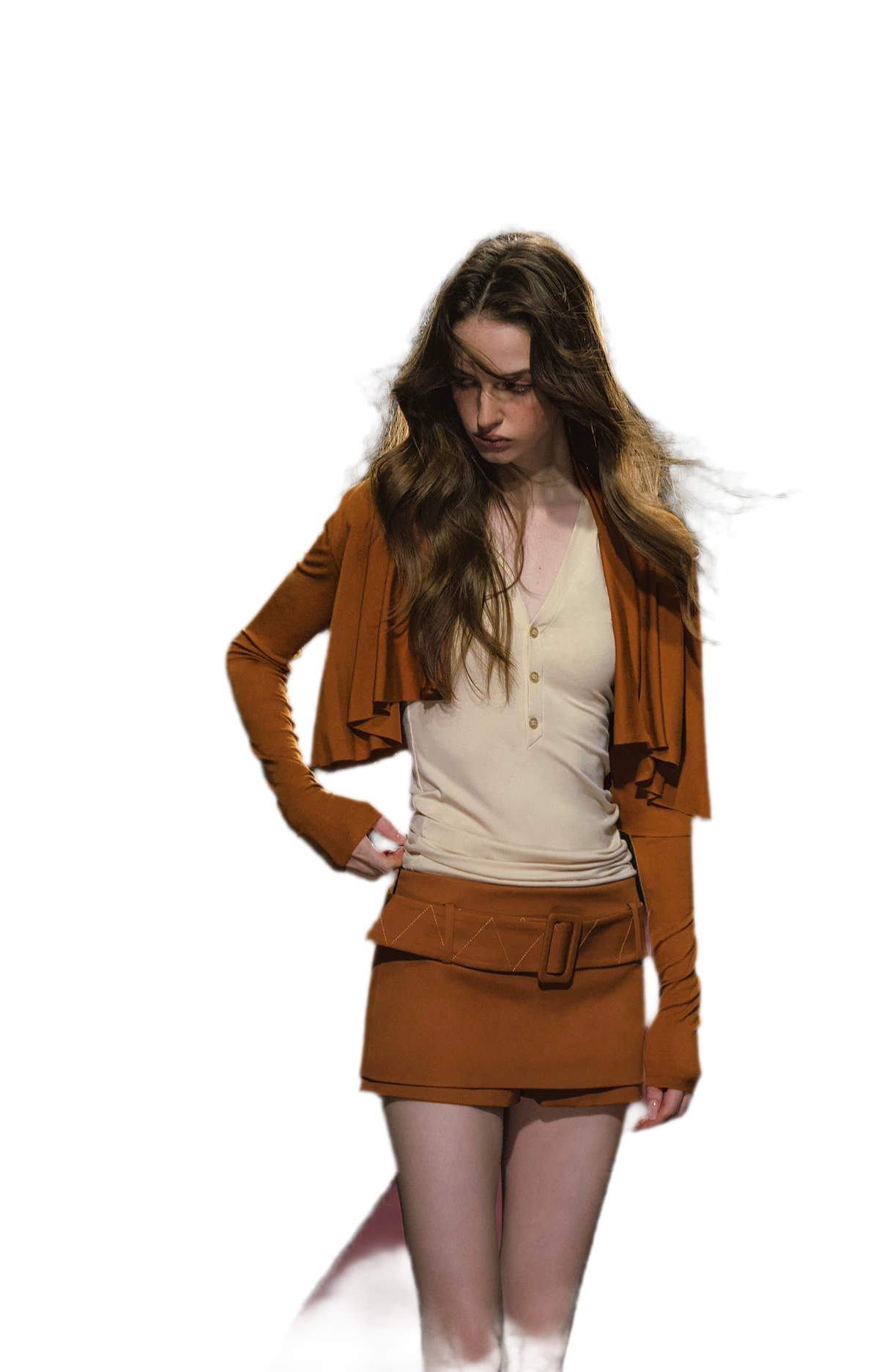 Short-jupe structurés à ceinture large