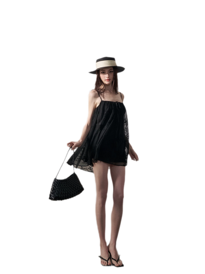 Ruched Tulle Camisole