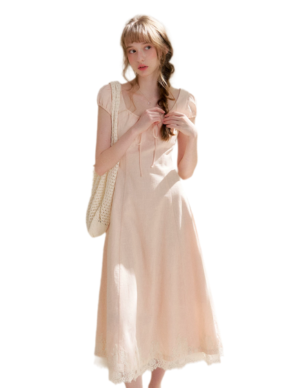 French Lace Long Dress