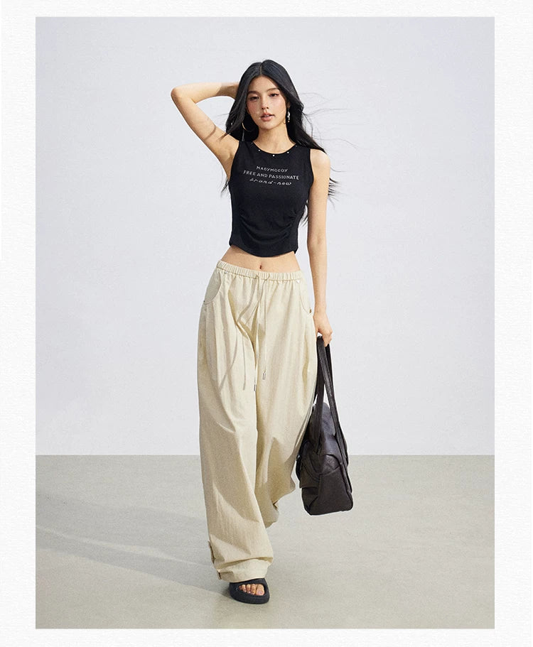 Casual Workwear Wide-Leg Pants