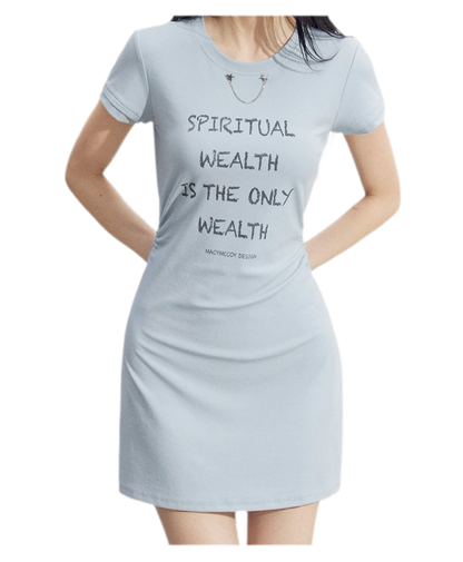 Chain Detail T-Shirt Dress
