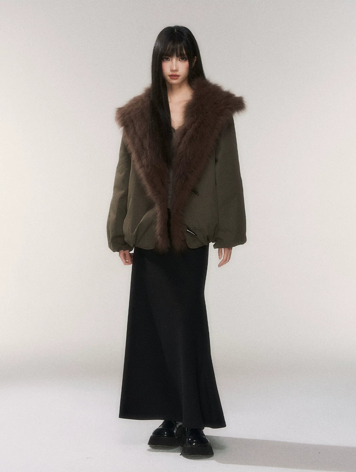 Goose Down Fox Fur Jacket